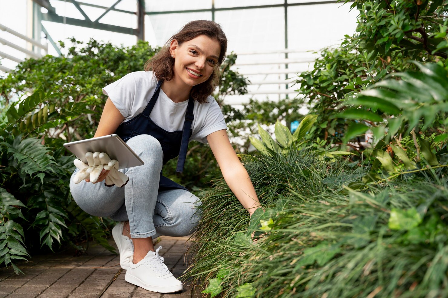 Flower bed master at work